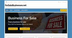 Desktop Screenshot of forsalebusinesses.net